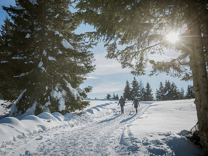 Skitourengehen vom Skihotel in Südtirol aus: Das Sonnenparadies