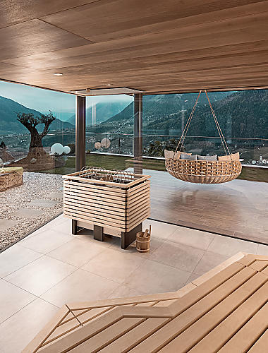 Die Panorama-Sauna im Hotel Das Sonnenparadies